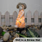 Solar-Powered Angel Statue Garden Decor Lights