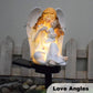 Solar-Powered Angel Statue Garden Decor Lights