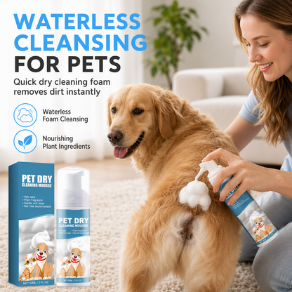 Waterless Pet Dry Cleaning Foam Shampoo for Puppies and Kittens