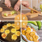 Mini Wooden Tostones & Plantain Press, 2-in-1 Smasher Mold for Crispy Green Plantains, Banana Smash Maker with Cup