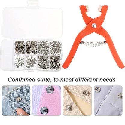 Sew-Free Snap Button Fastener Kit