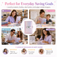 Glitter Lockable Budget Binder for Cash Savings
