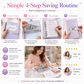 Glitter Lockable Budget Binder for Cash Savings