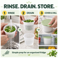 Fruit Storage Containers with Drain Basket