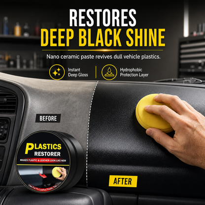 Car Interior Plastic Restoration Wax and Scratch Repair
