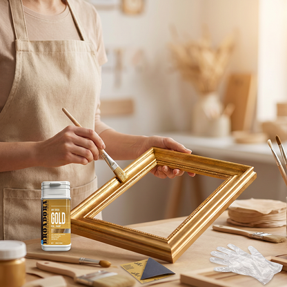 High Adhesion Multi-Surface Gold Foil Paint