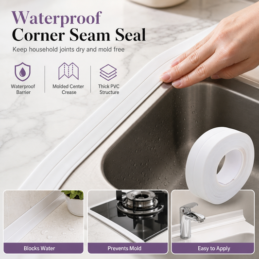 Adhesive Waterproof Mildew-Proof Caulk Tape Kitchen Bathroom Wall Corner Joint Protective Sticker and Anti-Collision Bumper Strip