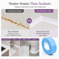 Adhesive Waterproof Mildew-Proof Caulk Tape Kitchen Bathroom Wall Corner Joint Protective Sticker and Anti-Collision Bumper Strip