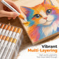 Washable Liquid Acrylic Markers with Soft Brush Tips
