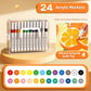 Washable Liquid Acrylic Markers with Soft Brush Tips