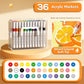 Washable Liquid Acrylic Markers with Soft Brush Tips