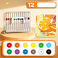 Washable Liquid Acrylic Markers with Soft Brush Tips