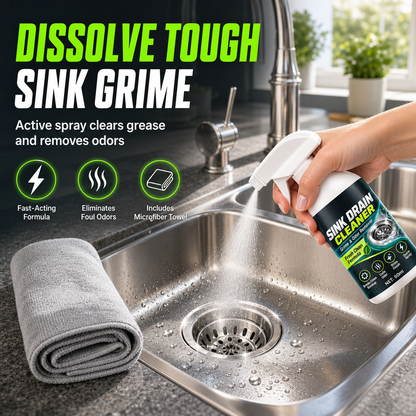 Kitchen Sink Drain and Pipe Cleaning Spray