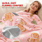 Christmas Theme Printed Flannel Throw Blanket