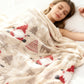 Christmas Theme Printed Flannel Throw Blanket