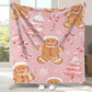 Christmas Theme Printed Flannel Throw Blanket