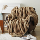 Fluffy Faux Fur Throw Blanket