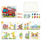 Kids Christmas 3D Mushroom Nail Pegboard Toy Set