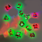 LED Christmas Light-Up Wall Decals