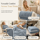 Double Layer Thickened Sherpa Fleece Blanket Soft Warm Throw Blanket for Autumn Winter Office Nap