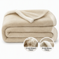 Double Layer Thickened Sherpa Fleece Blanket Soft Warm Throw Blanket for Autumn Winter Office Nap