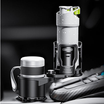 2 in 1 Expandable Cup Holder for Car with Locking Function and 360° Rotating