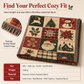 Vintage Christmas Plaid Santa Claus Throw Blanket with Tassels American Country Wall Hanging Tapestry and Sofa Cover for Holiday Home Decoration 130x160cm