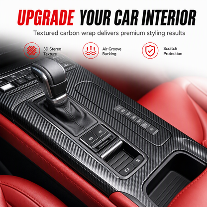 🚗 Self-Adhesive Carbon-Look Interior Trim Film