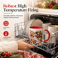 🎄 Limited-Time 50% Off ✨ Cozy Holiday Ceramic Mug — Festive Red Handle & Snowman Print ☕