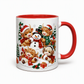 🎄 Limited-Time 50% Off ✨ Cozy Holiday Ceramic Mug — Festive Red Handle & Snowman Print ☕
