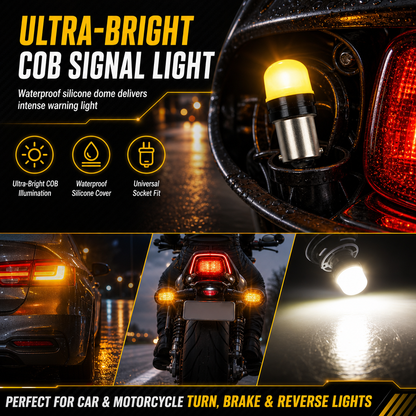 1156 1157 COB 12SMD LED Bulbs for Car and Motorcycle Reverse Turn Signal Brake Tail Lights
