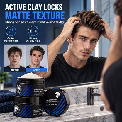 💈 Men's Volumizing Hair Clay – Strong Hold & Natural Matte Finish