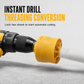 Electric Drill Pipe Threader Adapter Set for PPR and Plastic Pipes