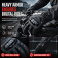 🏍️ 50% OFF NOW! ❄️ Winter Motorcycle Gloves – Knuckle Armor, Waterproof Shell & Plush Lining – Extended Gauntlet for Freezing Rides 🧤