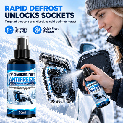 ❄️ EV Charging Port Flap De-Icer – Targeted Winter Ice Removal Spray