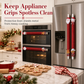 Christmas Burlap Refrigerator Door Handle Covers Holiday Kitchen Appliance Protectors for Microwave and Fridge