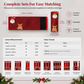 Christmas Burlap Refrigerator Door Handle Covers Holiday Kitchen Appliance Protectors for Microwave and Fridge