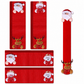 Christmas Burlap Refrigerator Door Handle Covers Holiday Kitchen Appliance Protectors for Microwave and Fridge