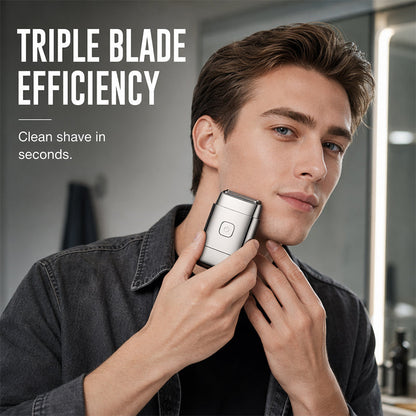 🎁Black Friday Sale - Limited time 49% OFF💥Men's Portable Electric Shaver with 3 Blades