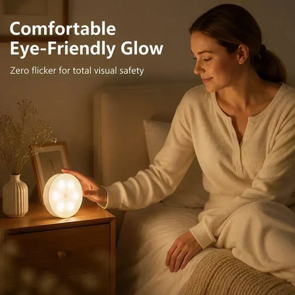 ⏳ LIMITED-TIME 50% OFF 💡Motion Sensor LED Night Light, Eye-Caring Flicker-Free Cabinet Lamp, Easy Install 🛏️