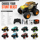 🎅🎁Christmas Gifts-⏳Limited Time 50% OFF!!🚙360 Degree Rotating RC Stunt Car with Music and Lights Dinosaur and Shark Head Monster Truck Toy for Kids