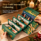Christmas Greeting Card with Red Envelope and Multiple Card Slots