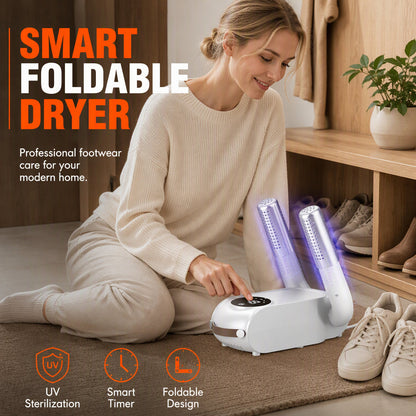 ⏳Limited-time 50% off💥Foldable Shoe Dryer with Smart Timer and UV Light