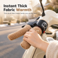 Universal Cute Plush Winter Handlebar and Brake Lever Cover Set Warm Non Slip Grip Sleeves for Electric Bikes Scooters and Motorcycles