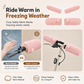 Universal Cute Plush Winter Handlebar and Brake Lever Cover Set Warm Non Slip Grip Sleeves for Electric Bikes Scooters and Motorcycles