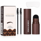 Eyebrow Stamp and Headband Stencil Set with Hairline Powder and Brushes