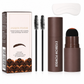 Eyebrow Stamp and Headband Stencil Set with Hairline Powder and Brushes