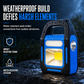Portable Solar Powered COB LED Work Light USB Rechargeable Outdoor Camping Lantern and Handheld Emergency Flashlight