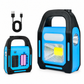 Portable Solar Powered COB LED Work Light USB Rechargeable Outdoor Camping Lantern and Handheld Emergency Flashlight