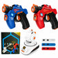 Kids Infrared Laser Battle Toy Gun Set with 2 Mini Pistols and 1 Projector featuring Sound and Light